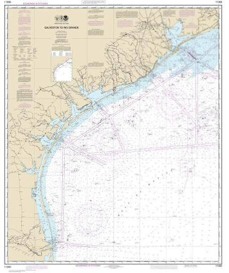 NOAA Chart 11300 - Galveston to Rio Grande