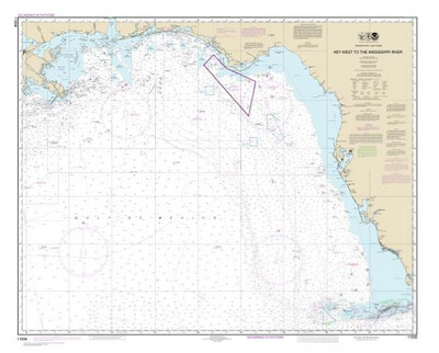 NOAA Chart 11006 - Gulf Coast - Key West to Mississippi River