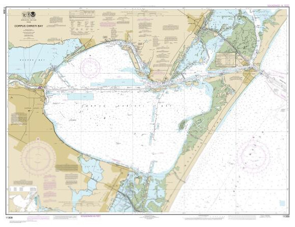 NOAA Chart 11309 - Corpus Christi Bay