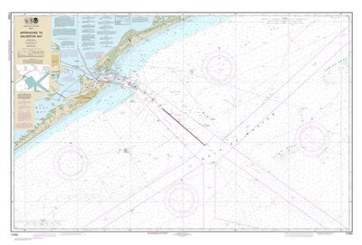 NOAA Chart 11323 - Approaches to Galveston Bay