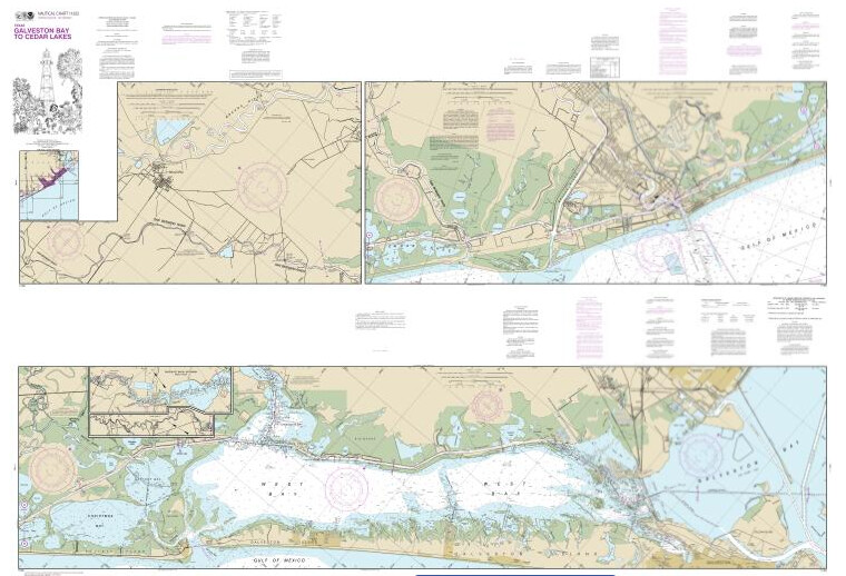 NOAA Chart 11322 - Intracoastal Waterway Galveston Bay to Cedar Lakes