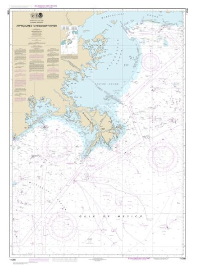 NOAA Chart 11366 - Approaches to Mississippi River