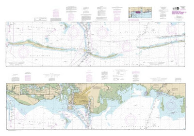 NOAA Chart 11374 - Intracoastal Waterway Dauphin Island to Dog Keys Pass