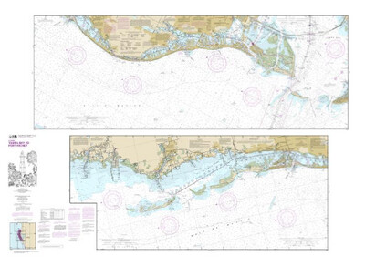 NOAA Chart 11411 - Intracoastal Waterway Tampa Bay to Port Richey