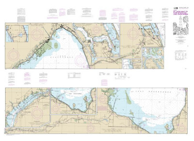 NOAA Chart 11428 - Okeechobee Waterway St. Lucie Inlet to Fort Myers; Lake Okeechobee