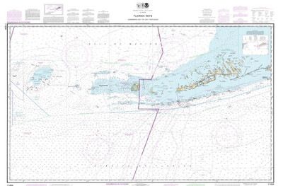 NOAA Chart 11434 - Florida Keys Sombrero Key to Dry Tortugas