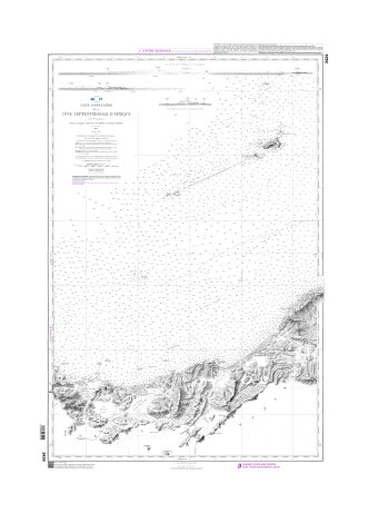 SHOM 3424 - Du Cap Rose au Cap Nègre - Du Cap Rose au Cap Nègre