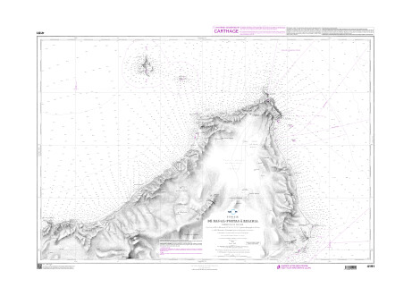 SHOM 4191 - De Ras-al-Fortas à Kelibia - Presqu'île du Cap Bon