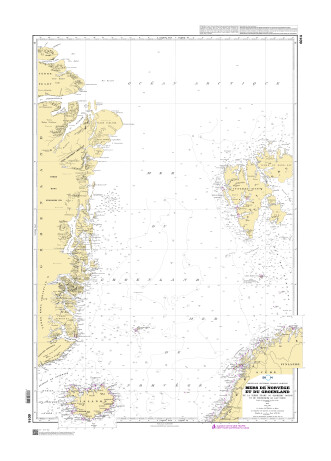 SHOM 6014 - Mers de Norvège et du Groenland - De la Terre Peary au Scoresby Sound et de Trondheim au Cap Nord