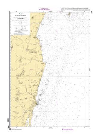 SHOM 6156 - De l'île Sainte-Marie à Tamatave