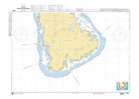 SHOM 6284 - Partie Sud de Raiatea