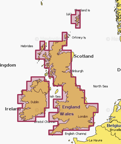 Navionics+ regular - U.K. & Ireland Lakes & Rivers