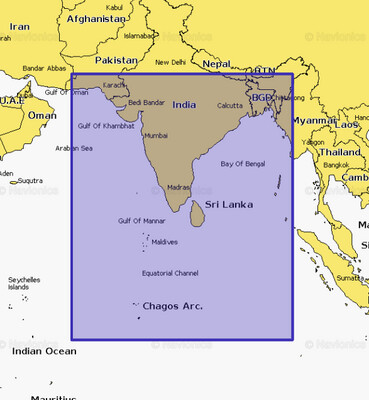 Navionics+ regular - Indian Subcontinent