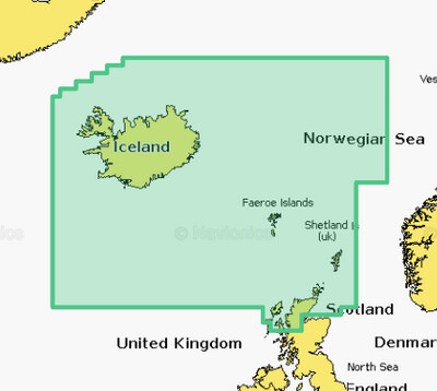 Navionics+ regular - Iceland to Orkney