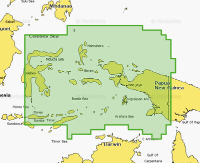 Navionics+ regular - Central West Papua & East Sulaweski