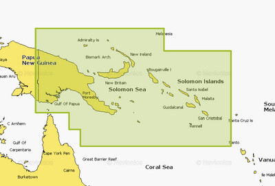 Navionics+ regular - Papua New Guinea & Solomon Islands