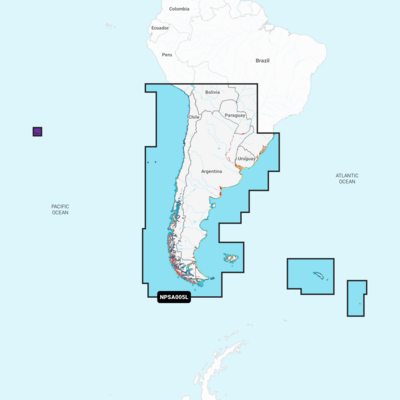 Navionics+ large - Chile, Argentina & Easter Islands SA005L