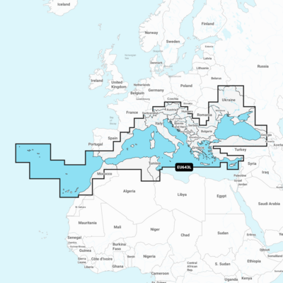 Navionics+ large - Mediterranean & Black Sea EU643L