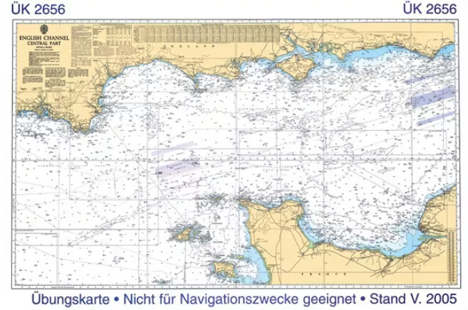 Übungskarte 2656 - Mündungen der Jade, Weser, Elbe