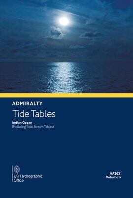 NP203 ADMIRALTY Tide Tables Vol 3 - Indian Ocean (2024)