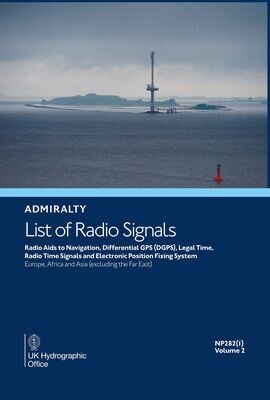 NP282(1) ADMIRALTY List of Radio Signals Vol 2. Part 1 - Europe. Africa and Asia. excl. The Far East