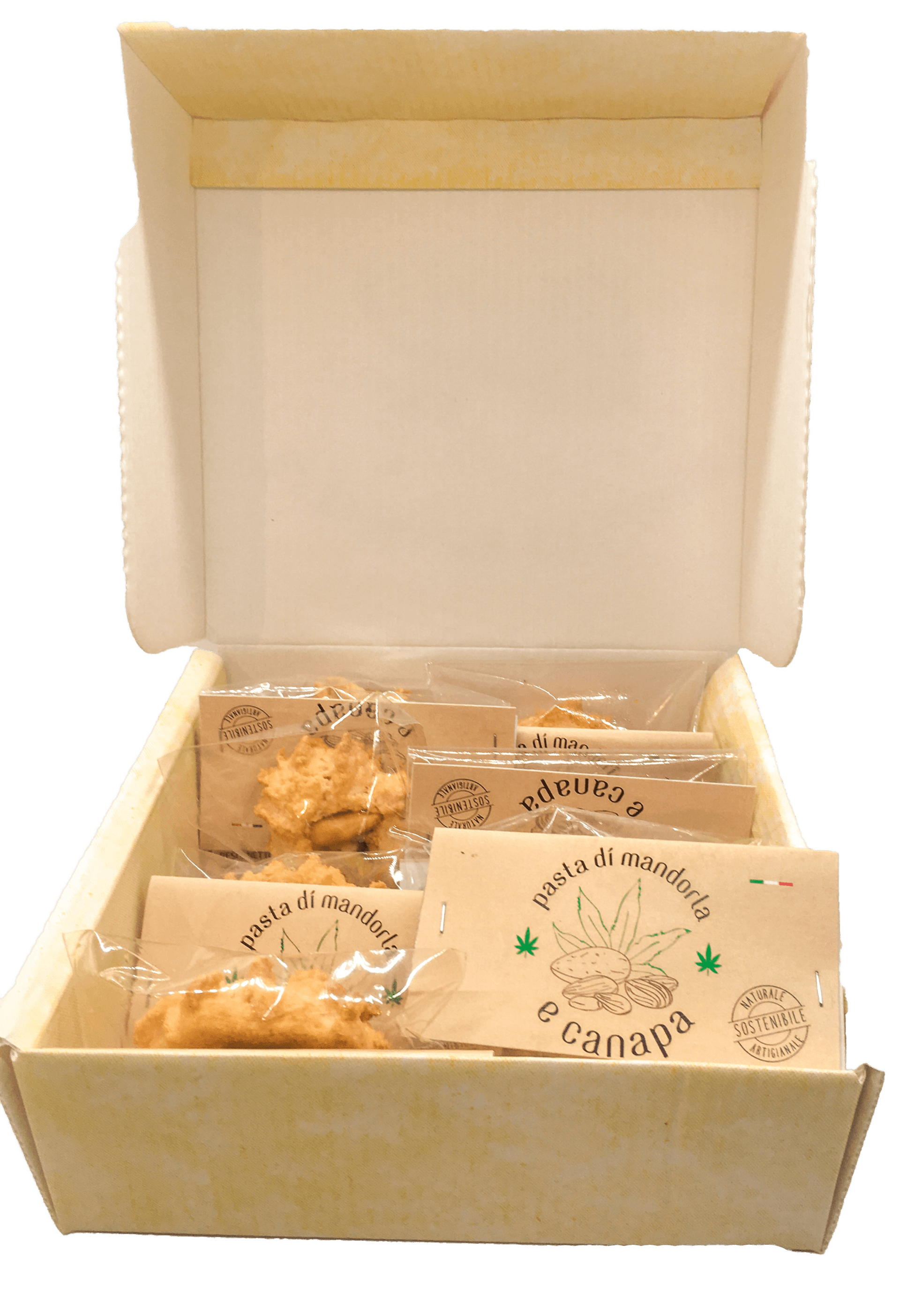 Pasta di mandorle e canapa