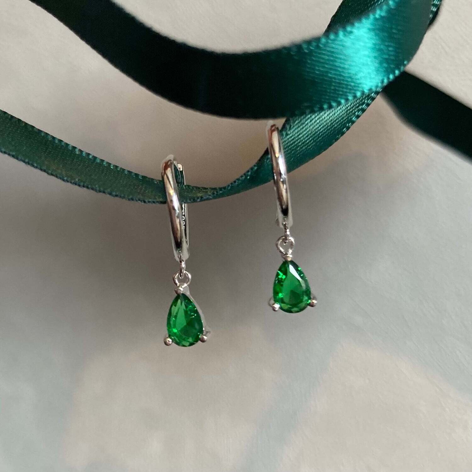 925 Sterling Silver Huggie Earrings
