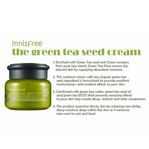 [Pre-Order Sale!] Innisfree - Green Tea Seed Cream 50ml (Expiry in 2021/22)