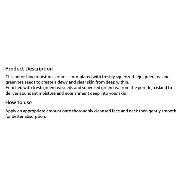 [Pre-Order Sale!] Innisfree - Green Tea Seed Serum 80ml (Expiry in 2022)