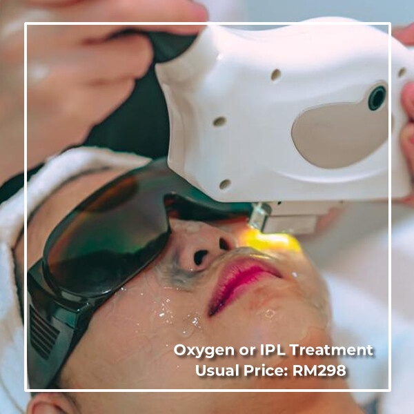 Jupiter Oxygen or IPL Treatment + Branded Perfume (Marc Jacobs Eau So Fresh 125ml) Package