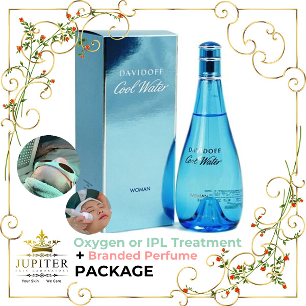 Jupiter Oxygen or IPL Treatment + Branded Perfume (Davidoff Cool Water 100ml) Package
