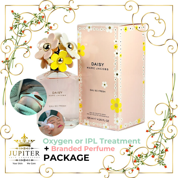 Jupiter Oxygen or IPL Treatment + Branded Perfume (Marc Jacobs Eau So Fresh 125ml) Package