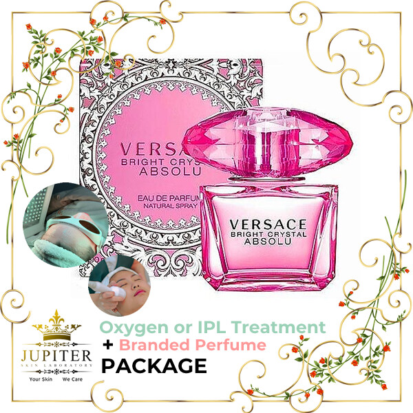 Jupiter Oxygen or IPL Treatment + Branded Perfume (Versace Bright Crystal Absolu 90ml) Package