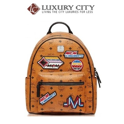 [Luxury City] Mcm Patch Applique Backpack Mcm-MMK8SVE34 (Brown/Mahogany)