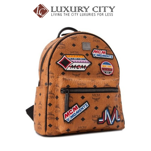 [Luxury City] Mcm Patch Applique Backpack Mcm-MMK8SVE34 (Brown/Mahogany)