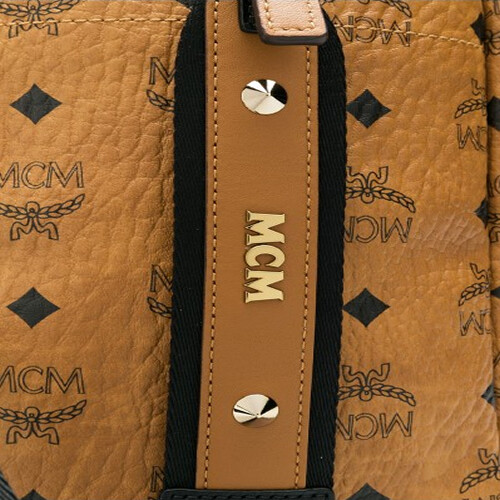 [Luxury City] Mcm Stark Logo Print Backpack Mcm-MMK9SVE73