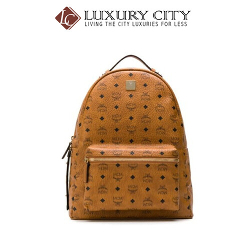 [Luxury City] Mcm Stark Logo Print Backpack Mcm-MMK9SVE73