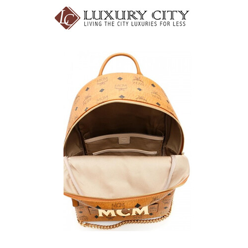 [Luxury City] Mcm Visetos Trilogie Stark Brown Backpack Mcm-MMK8AVE72