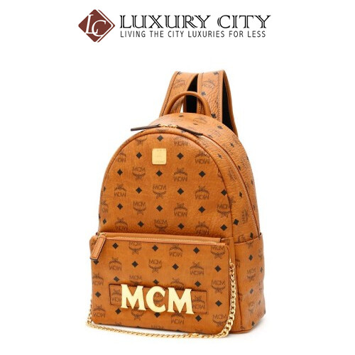 [Luxury City] Mcm Visetos Trilogie Stark Brown Backpack Mcm-MMK8AVE72
