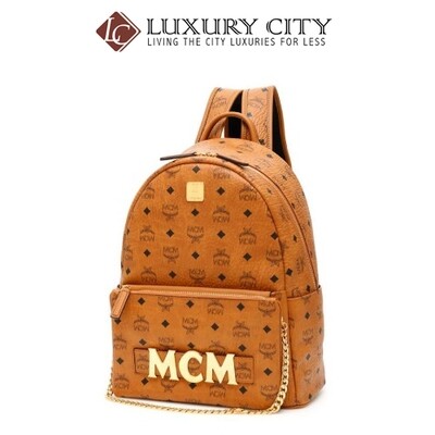 [Luxury City] Mcm Visetos Trilogie Stark Brown Backpack Mcm-MMK8AVE72