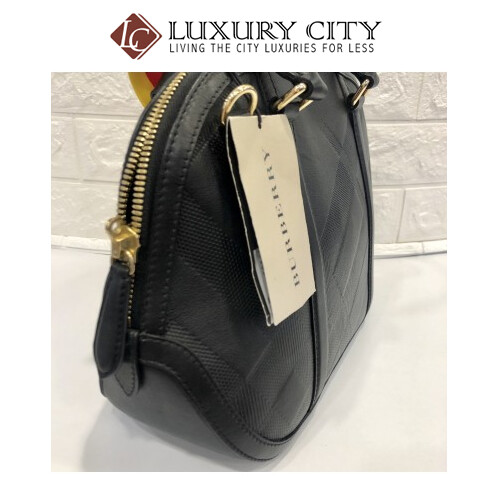 [Luxury City] Burberry Women&#39;s Small Soft Check Orcharge Handbag