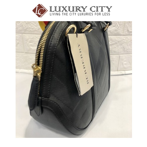[Luxury City] Burberry Women&#39;s Small Soft Check Orcharge Handbag