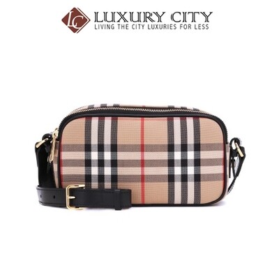 [Luxury City] Burberry Camera Micro Vintage Check Belt Bag Burberry-8023345