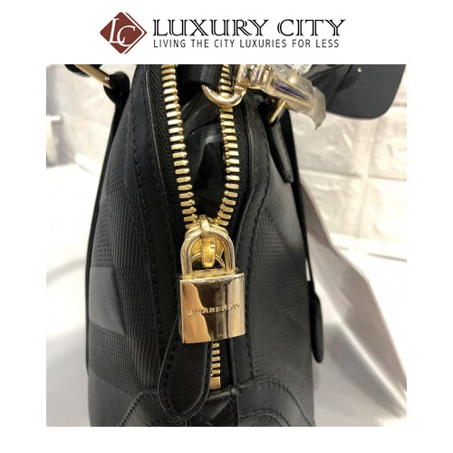 [Luxury City] Burberry Women&#39;s Small Soft Check Orcharge Handbag
