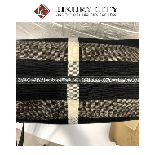 [Luxury City] Burberry Reversible Flower Doodle Canvas Tote - Black Burberry-4065911
