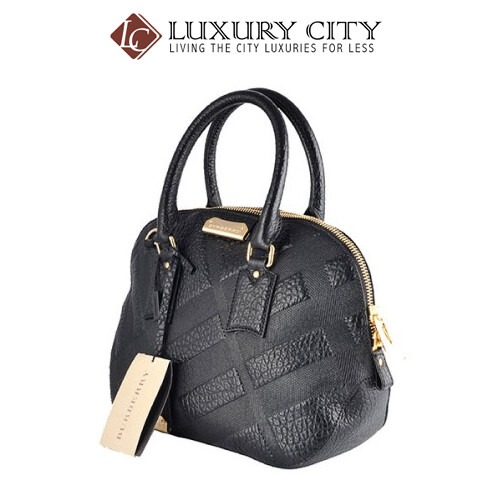 [Luxury City] Burberry Signature Grain Check Small Orchard Bowling Bag