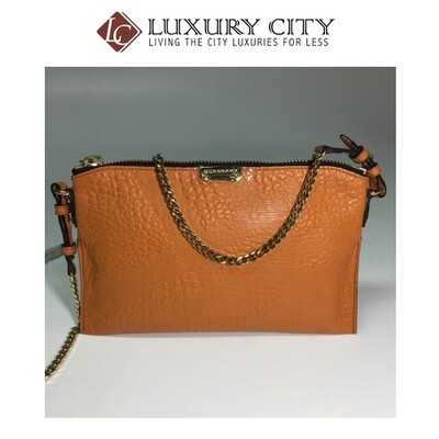 [Luxury City] Burberry Peyton Wristlet Bag In Orange