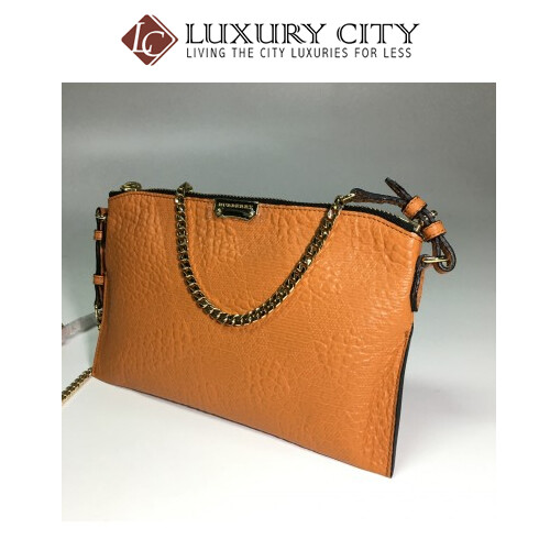 [Luxury City] Burberry Peyton Wristlet Bag In Orange