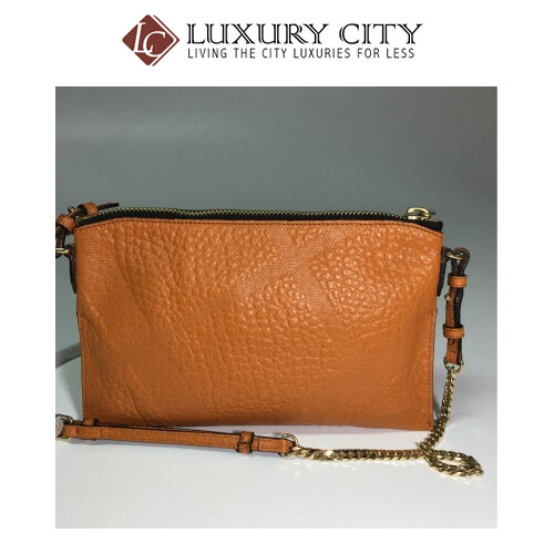 [Luxury City] Burberry Peyton Wristlet Bag In Orange