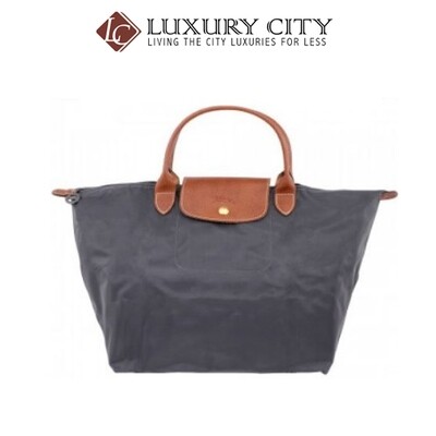 [Luxury City] Longchamp Le Pliage Ladies Medium Nylon Tote Handbag Grey Longchamp-L1623089